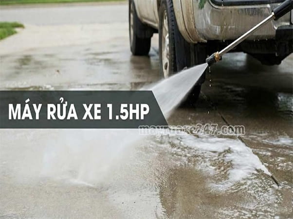 Máy rửa xe 1.5hp: Nhỏ gọn, Xịt khỏe, Siêu bền