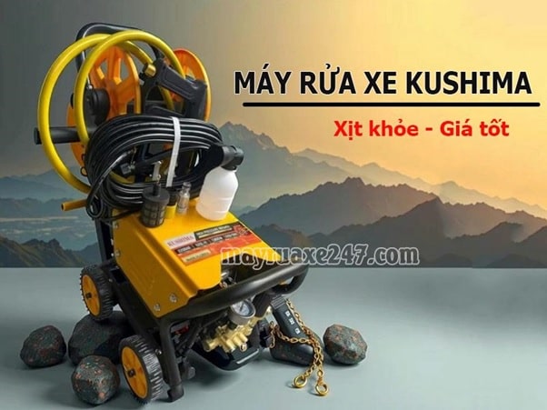 Máy Rửa Xe Kushima: Giá Cực Tốt, Siêu Bền, Nhiều Mã Máy