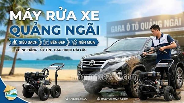 Máy rửa xe Quảng Ngãi: Nhiều loại, Sẵn kho, Giá rẻ