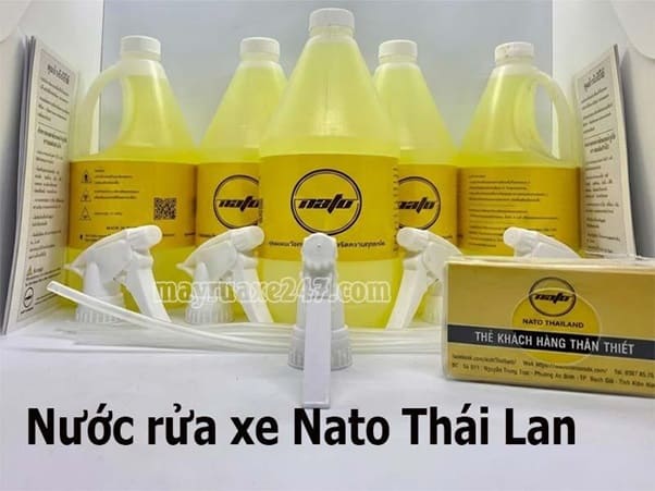 Nước rửa xe Nato có tốt không? Giá bao nhiêu? Cách dùng