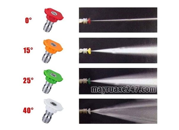 Béc điều chỉnh áp lực nước cho phù hợp từng bề mặt Béc điều chỉnh áp lực nước cho phù hợp từng bề mặt