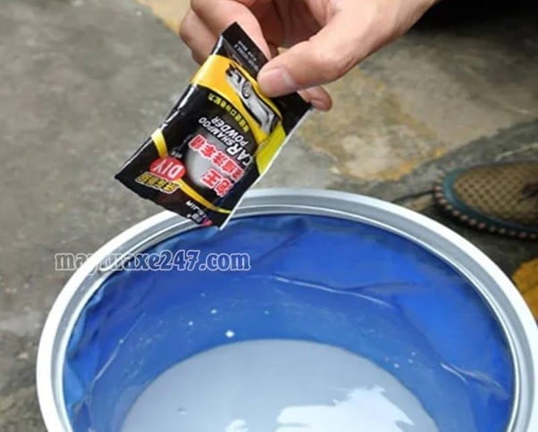 C&aacute;ch pha bột rửa xe kh&ocirc;ng chạm si&ecirc;u dễ d&agrave;ng