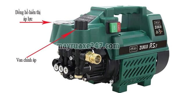 C&aacute;ch chỉnh &aacute;p suất m&aacute;y rửa xe mini