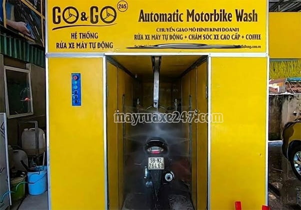 Hệ thống rửa xe máy tự động Hệ thống rửa xe máy tự động