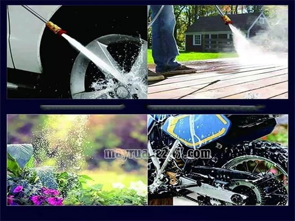 Hiệu suất xịt rửa mạnh, rửa trôi cáu cặn cứng đầu Hiệu suất xịt rửa mạnh, rửa trôi cáu cặn cứng đầu