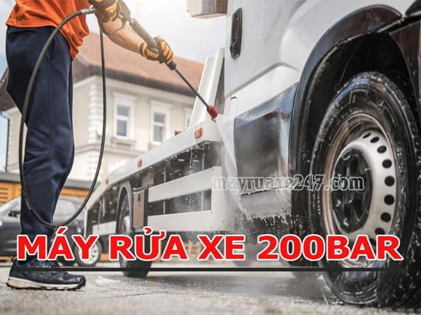 M&aacute;y rửa xe &aacute;p lực 200bar