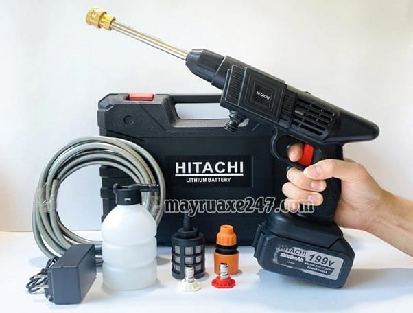 M&aacute;y rửa xe Hitachi pin 199V