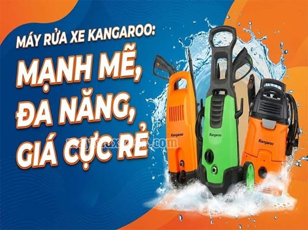 M&aacute;y rửa xe Kangaroo: Mạnh mẽ, Đa năng, Gi&aacute; cực rẻ