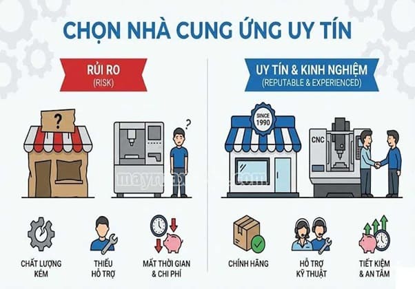 Chọn nhà cung ứng uy tín Chọn nhà cung ứng uy tín