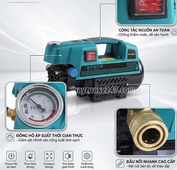 m&aacute;y rửa xe mini kpoto