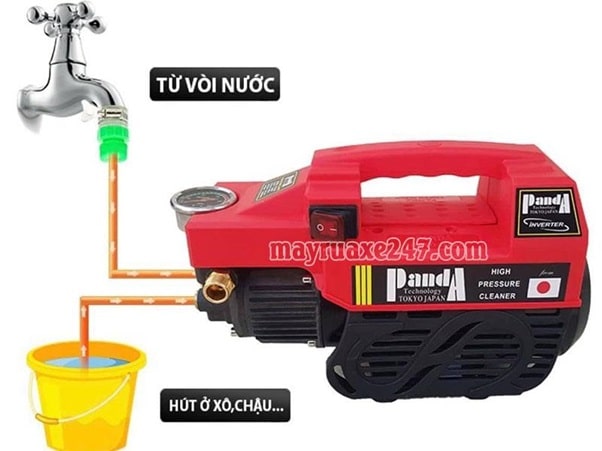 Máy rửa xe Panda 2000w