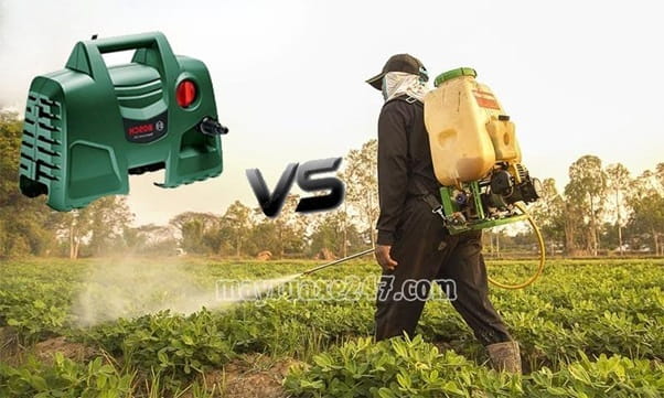 Tiết kiệm tối đa thời gian, tiết kiệm lượng thuốc khi phun bằng m&aacute;y rửa xe