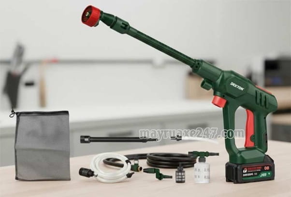 M&aacute;y rửa xe pin cầm tay Dekton M21-SRX775CP