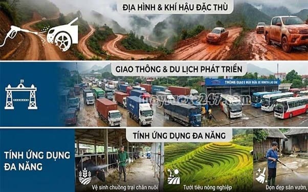 Thực trạng nhu cầu sử dụng máy rửa xe tại Lào Cai Thực trạng nhu cầu sử dụng máy rửa xe tại Lào Cai
