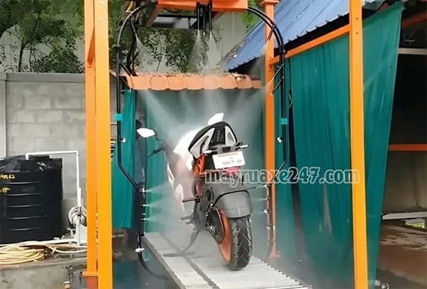 Máy rửa xe máy tự động Shark Máy rửa xe máy tự động Shark