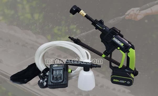 Máy xịt rửa xe dùng pin Worx WU629 Máy xịt rửa xe dùng pin Worx WU629