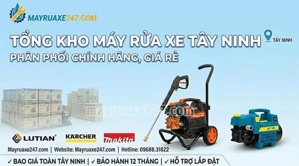 Tổng kho m&aacute;y rửa xe T&acirc;y Ninh gi&aacute; cực ưu đ&atilde;i