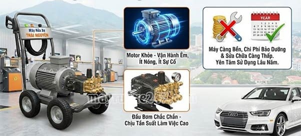 Kinh nghiệm chọn mua máy rửa xe Thái Nguyên bền bỉ, xịt khỏe Kinh nghiệm chọn mua máy rửa xe Thái Nguyên bền bỉ, xịt khỏe