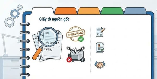 Giấy tờ nguồn gốc ch&iacute;nh h&atilde;ng, r&otilde; r&agrave;ng