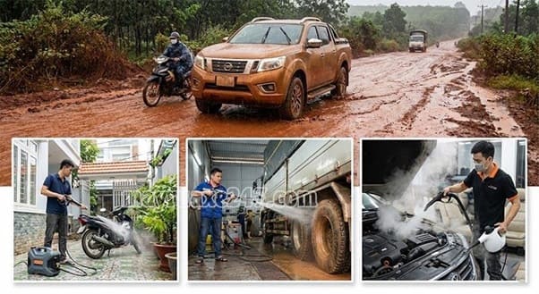 Nhu cầu sử dụng m&aacute;y rửa xe Gia Lai ng&agrave;y c&agrave;ng cần thiết