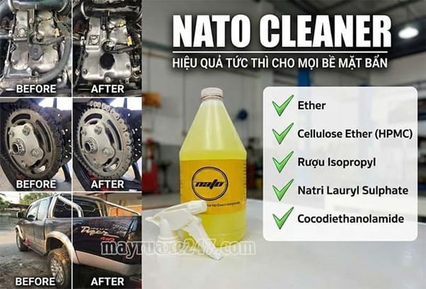Th&agrave;nh phần của nước rửa xe Th&aacute;i Lan Nato