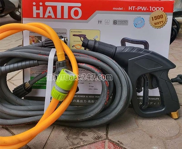Phụ kiện máy rửa xe Hatto đầy đủ, mua là dùng được ngay