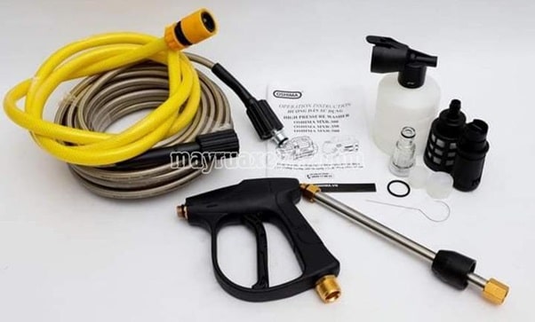 Phụ kiện cơ bản của máy phun xịt rửa xe Oshima