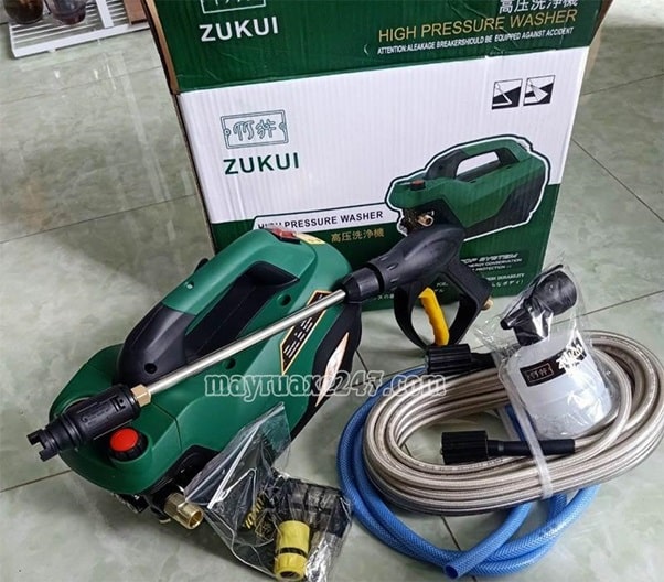 Máy rửa xe Zukui đủ phụ kiện, giá tốt tại Mayruaxe247.com