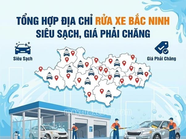 Tổng hợp địa chỉ rửa xe bắc ninh: Siêu sạch, Giá phải chăng Tổng hợp địa chỉ rửa xe bắc ninh: Siêu sạch, Giá phải chăng