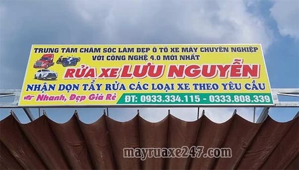 Rửa xe Lưu Nguyễn
