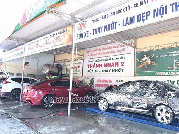 Rửa xe &ocirc; t&ocirc; Th&agrave;nh Nh&acirc;n