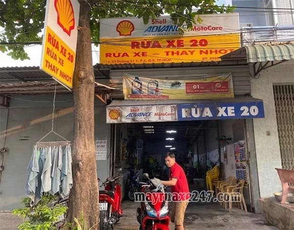 Rửa xe máy giá rẻ tại Quận 8 Rửa xe máy giá rẻ tại Quận 8