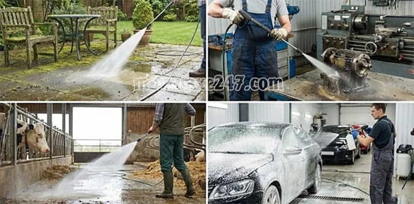 Ứng dụng đa năng của m&aacute;y phun rửa xe 1.5hp