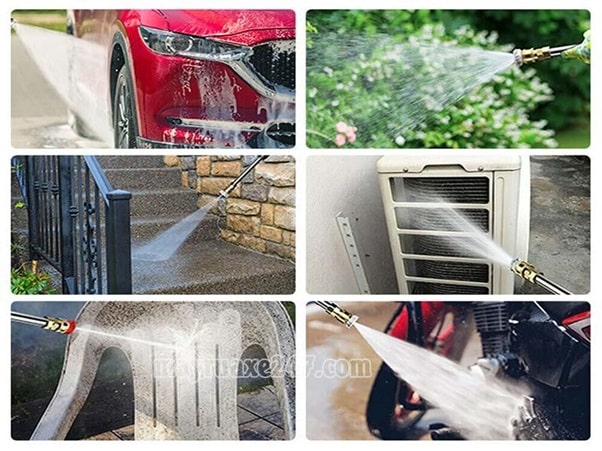 Ứng dụng của máy rửa xe Ozito